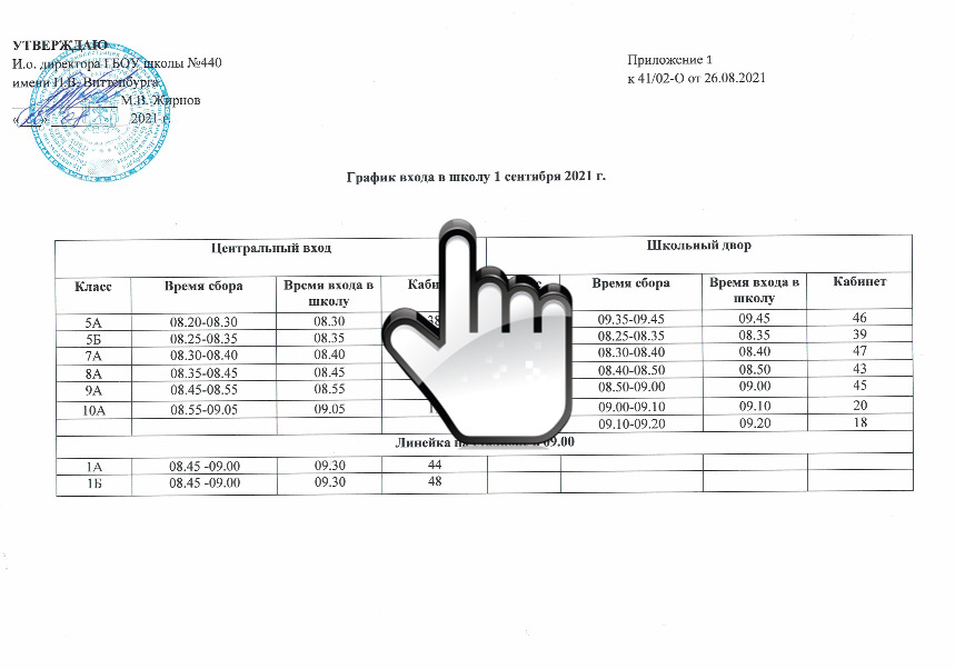 График входа в школу 1 сентября 2021г. График входа в школу 1 сентября 2021г.